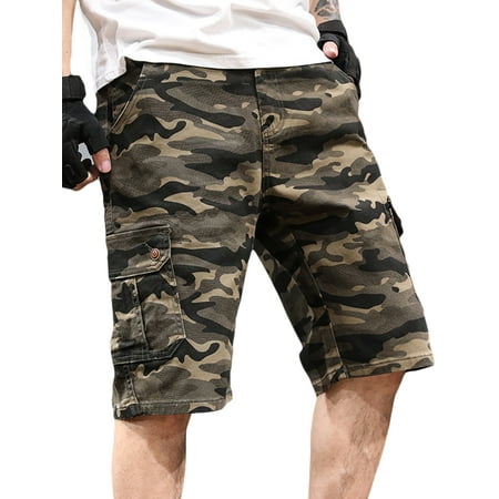 Cargo Shorts Men Cool Camouflage Summer Hot Sale Cotton Casual Mens Short Pants Camo Man Outdoor Clothing Big Size