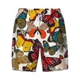 thumbnail image 4 of Lsque Mens Swim Trunks Retro Floral Butterfly Pattern - Bathing Suit Compression Liner - Beach Swim Shorts Swimwear - (S-3XL) - Stretch Quick Dry -Medium, 4 of 9