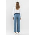 thumbnail image 2 of Flying Monkey - High Rise Wide Leg Jeans with Trouser Hem (32" Full Length) - F5391, 2 of 9