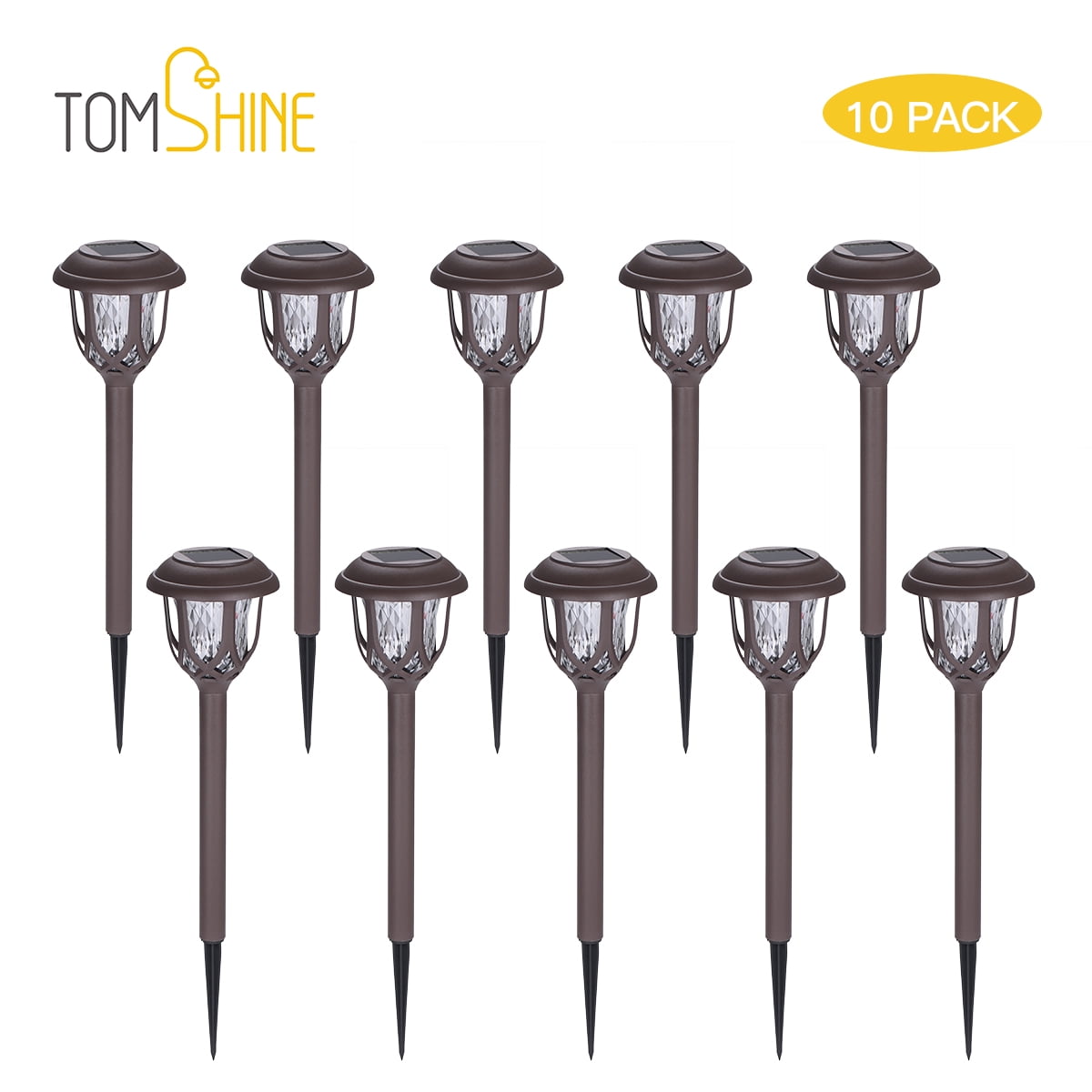 Tomshine 10 Pack Solar Powered Lawn Lights LED Water Ripple Garden Lamp IP44 Waterresistant