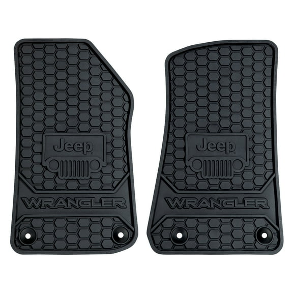 Plasticolor 001805R01 Custom Fit Front Floor Mats Jeep Wrangler 4xe's, Rubicon, Sahara and Sport Years 2019 - 2023