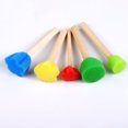 thumbnail image 2 of 20Pcs Flower Shape Foam Sponge Brush Children Painting Tools Kids Arts Crafts Supply, 2 of 6