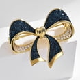 thumbnail image 4 of Rhinestone Bow Brooch Pin for Women Shiny CZ Crystal Pearl Dangling Ribbon Bow Knot Lapel Pins Wedding Party Dance Banquet Dress Suit Shirt Scraf Clip for Clothes Accessories Jewelry, 4 of 12