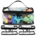 thumbnail image 2 of Dsseng 3 Pcs Sacs de Rangement pour Jouets en PVC Transparent avec Fermeture Éclair et Poignée Réutilisables pour Jeux de Société Imperméables pour Blocs de Construction Jouets Livres, 2 of 9
