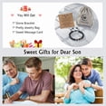 thumbnail image 6 of To My Son Bracelet Son Gifts from Mom, Birthday Valentines Day Easter Confirmation Gifts for Teens Teenage Teen Boys Gift Ideas 13 15 14 16 18 12 Year Old Cool Stuff Things for Guys|To My Son Bracele, 6 of 7