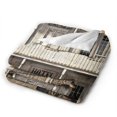 UltraSoft Micro Fleece Blanket,Western Cowboy Style Rustic Wooden