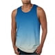 thumbnail image 4 of Camiseta sin mangas con cuello en V para hombre, de punto, con rayas verticales, para fitness, deportes, ocio, ajustada, con degradado, con cuello en I y hombros anchos., 4 of 7