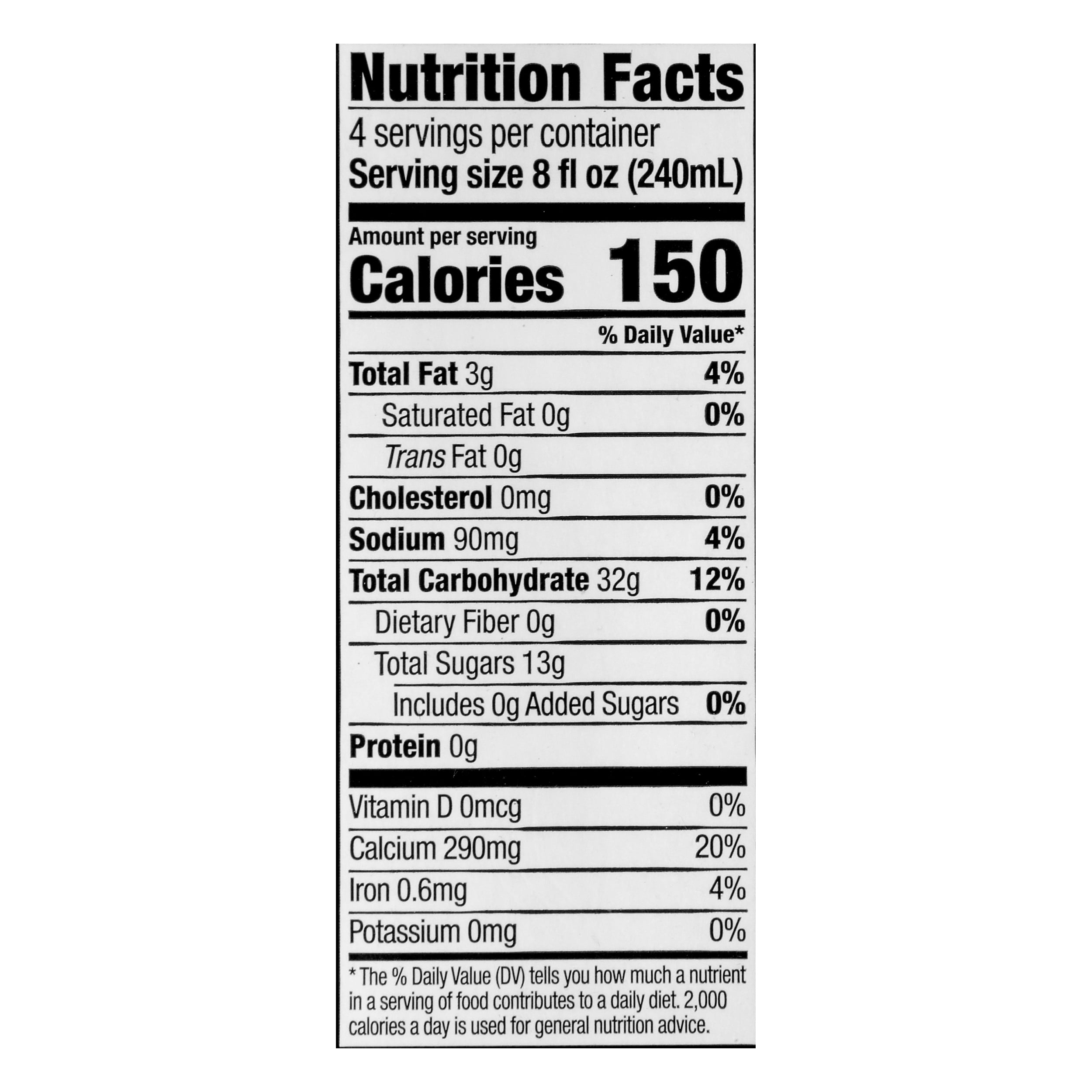Rice Milk Nutrition Facts