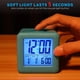 thumbnail image 3 of Reloj despertador digital de viaje fácil de configurar, función de repetición, luz nocturna suave, pantalla grande con hora, mes, fecha y alarma, alarma con sonido gradual, 3 of 5