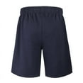 thumbnail image 3 of 2 Pack Men's Fleece Shorts Cotton with Drawstring and Pockets Lightweight Casual Warming Thermal Lined Menswear Bottoms Athletic Warm Spring Fall Winter, 3 of 4