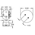 thumbnail image 4 of 2 pack of TORQUE Air Spring Bag for Navistar Trucks (Replaces Firestone 9371, W01-358-9371, Navistar 1670073C-1, 1686386C-1) (2 x TR9371), 4 of 7