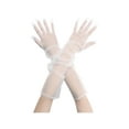 thumbnail image 1 of Guantes largos de ópera de tul INSPIRE CHIC para mujer, guantes de malla transparentes de dedo completo para bodas de noche, color blanco M, 1 of 6