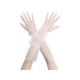 thumbnail image 1 of Guantes largos de ópera de tul INSPIRE CHIC para mujer, guantes de malla transparentes de dedo completo para bodas de noche, color blanco M, 1 of 6