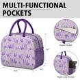thumbnail image 6 of Reusable Floral Lnsulated Lunch Bag for Women & Men-Leakproof Water-Resistant Cooler Tote,Large Capacity(10.6x8.7x6.3in)for Work,Office,Travel,Picnic,Beach., 6 of 7