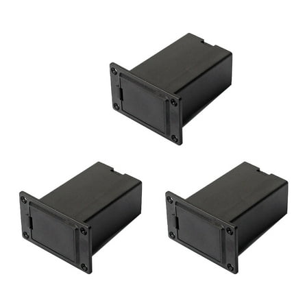 GOOHOCHY  3 Pcs Guitar Pickups Instrument Guitars Battery Holder Black