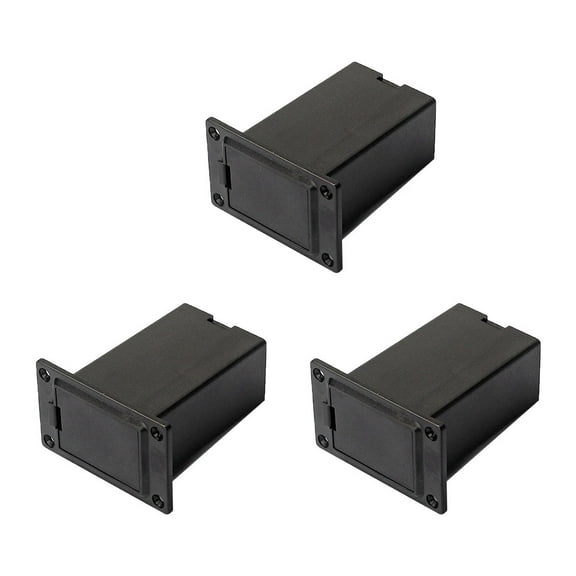 GOOHOCHY  3 Pcs Guitar Pickups Instrument Guitars Battery Holder Black