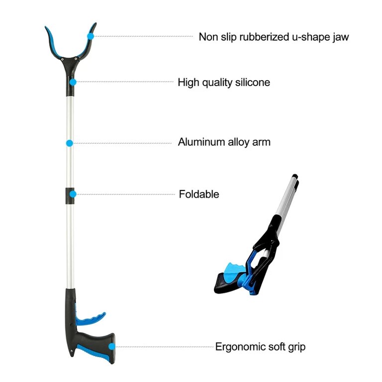 Grabber Tool, 32 Long Reacher Grabber Pickup Tool, Trash Picker Grabber  for Elderly Grab It Reaching Tool, Garbage Picker Upper Grabber, Litter  Pick