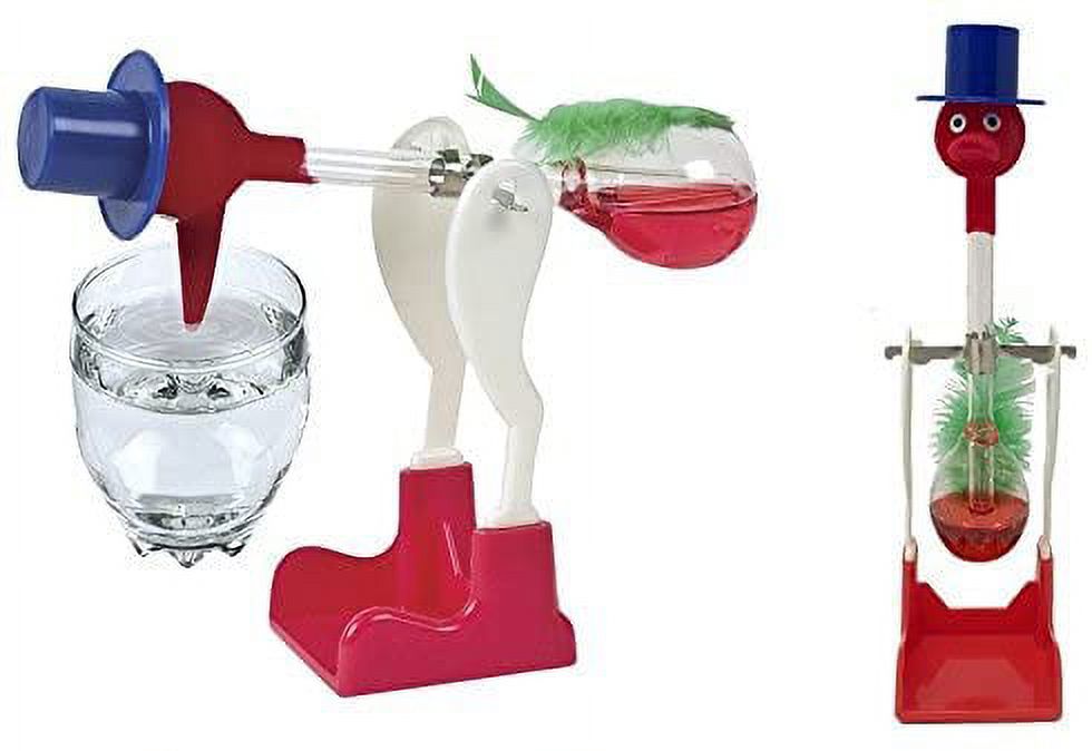 Drinking Bird Perpetual Motion (2 Pack) The Original Vintage Retro Magic Sippy Dipping Bird A Science Wonder Wholesale Bulk Set of 2-The Incredible Bird That Drinks Water - image 3 of 6