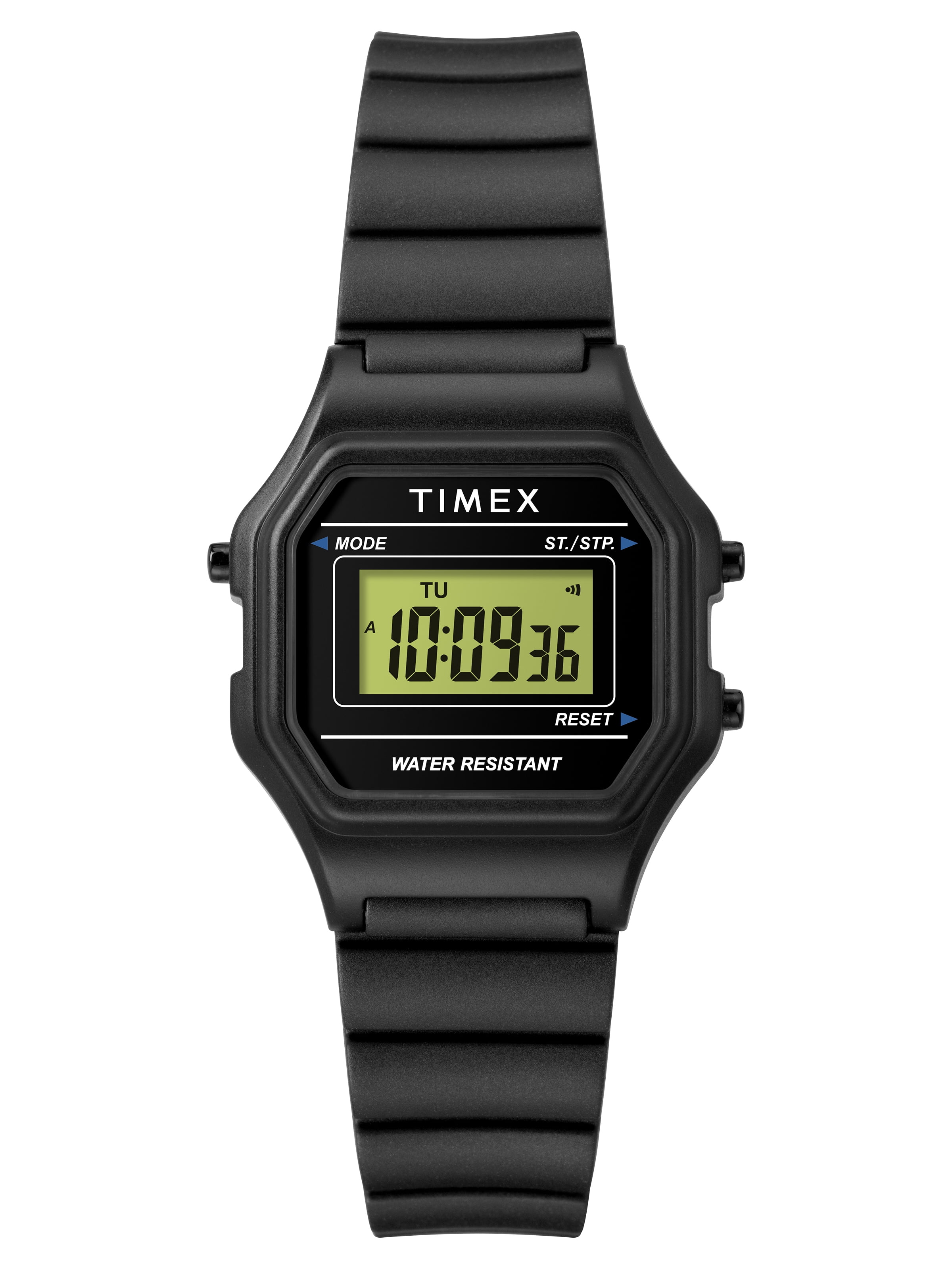 Timex Women's Classic Digital Mini Black Resin Strap Watch 