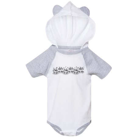 

Inktastic Musical Bicycles Gift Baby Boy or Baby Girl Bodysuit