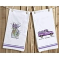 thumbnail image 6 of Watercolor Lavender Vase Kitchen Dish Towel 18 x 26 Inch, Seasonal Summer Lavender Truck Towels Dish Cloth for Cooking Baking Set of 2, 6 of 6
