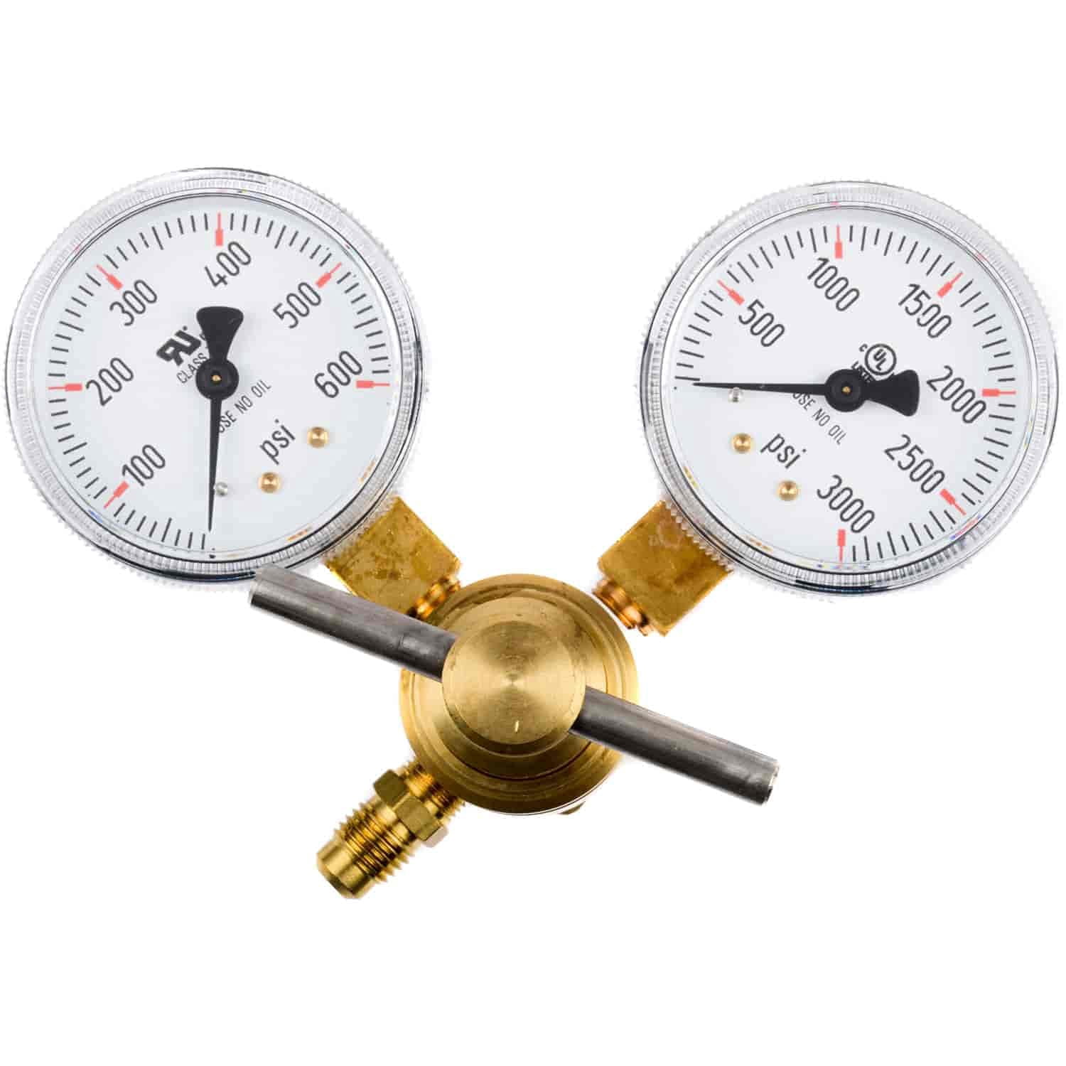 JEGS CO2 Pressure Regulator [Dual 2 in. Gauges]