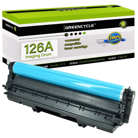 greencycle CE314A Compatible Imaging Drum Replacement for HP 126A CE314A Drum for LaserJet CP1025 CP1025nw MFP M175nw M176nw M177fn M177fw Pro M275 Laser Printer (1 Pack, Black / Color)