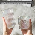 thumbnail image 4 of Naiovety Taza de cristal transparente hermosa bebida Anti-escaldado leche café taza verano hogar contenedor bebida jugo Teteras tipo alto 400ml Naiovety HA082065-01, 4 of 6