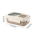 thumbnail image 3 of Stackable 3-Compartment Bento Box for Adults - Leak-Proof Microwaveable Lunch Container for Work & School, 3 of 6