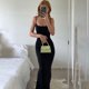 thumbnail image 1 of Vestido largo de satén sin mangas con espalda descubierta para mujer, traje elegante y Sexy para fiesta de cumpleaños y Club, Y2K, verano 2024, 1 of 4
