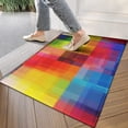 thumbnail image 4 of Colorful Rainbow Checkered Pattern Door Rugs,Washable Non Slip Door Mats Indoor,Decorative Door Mats,Entry Mat Indoor for Entrance,Bedroom,Kitchen,Bathroom,17"x30", 4 of 6
