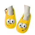 thumbnail image 3 of Ticikt Funny Big Eye Slippers Indoor Outdoor Platform Closed Toe Slides Sandals,Color:Yellow,Size:5-6, 3 of 9