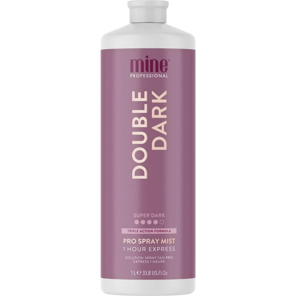 Solución bronceadora en aerosol MineTan Double Dark, 1 litro, aroma tropical