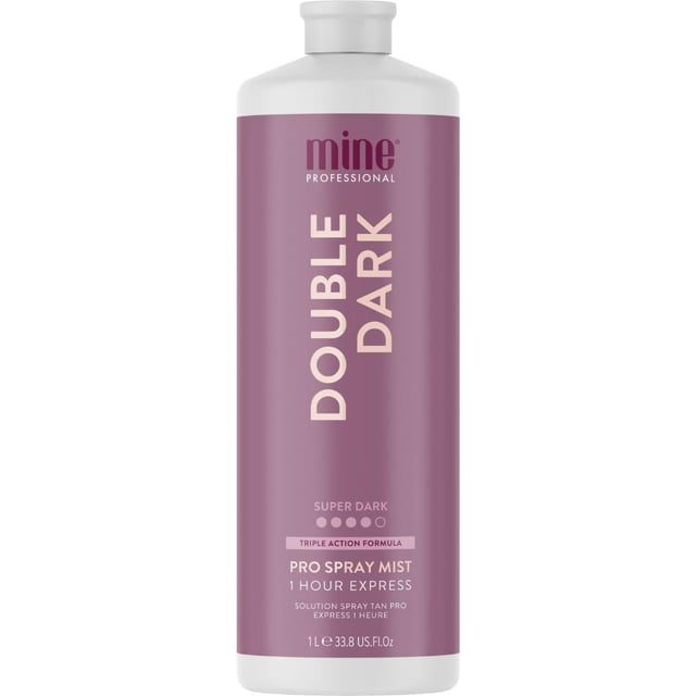 Solución bronceadora en aerosol MineTan Double Dark, 1 litro, aroma tropical