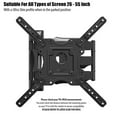 thumbnail image 2 of Ultra Slim Full Motion Articulating Tv Wall Mount, Supports 24-55 Inch Screens, Vesa Compatible, With Adjustable Tilt & Swivel For Comfortable Viewing Experience, Includes, 2 of 5