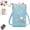 1pcs Blue, variant on Women Sling Cross-Body Wallet with Mobile Cell Phone Holder, Leather Passport Bag for Women Travel, Mini Crossbody Purse