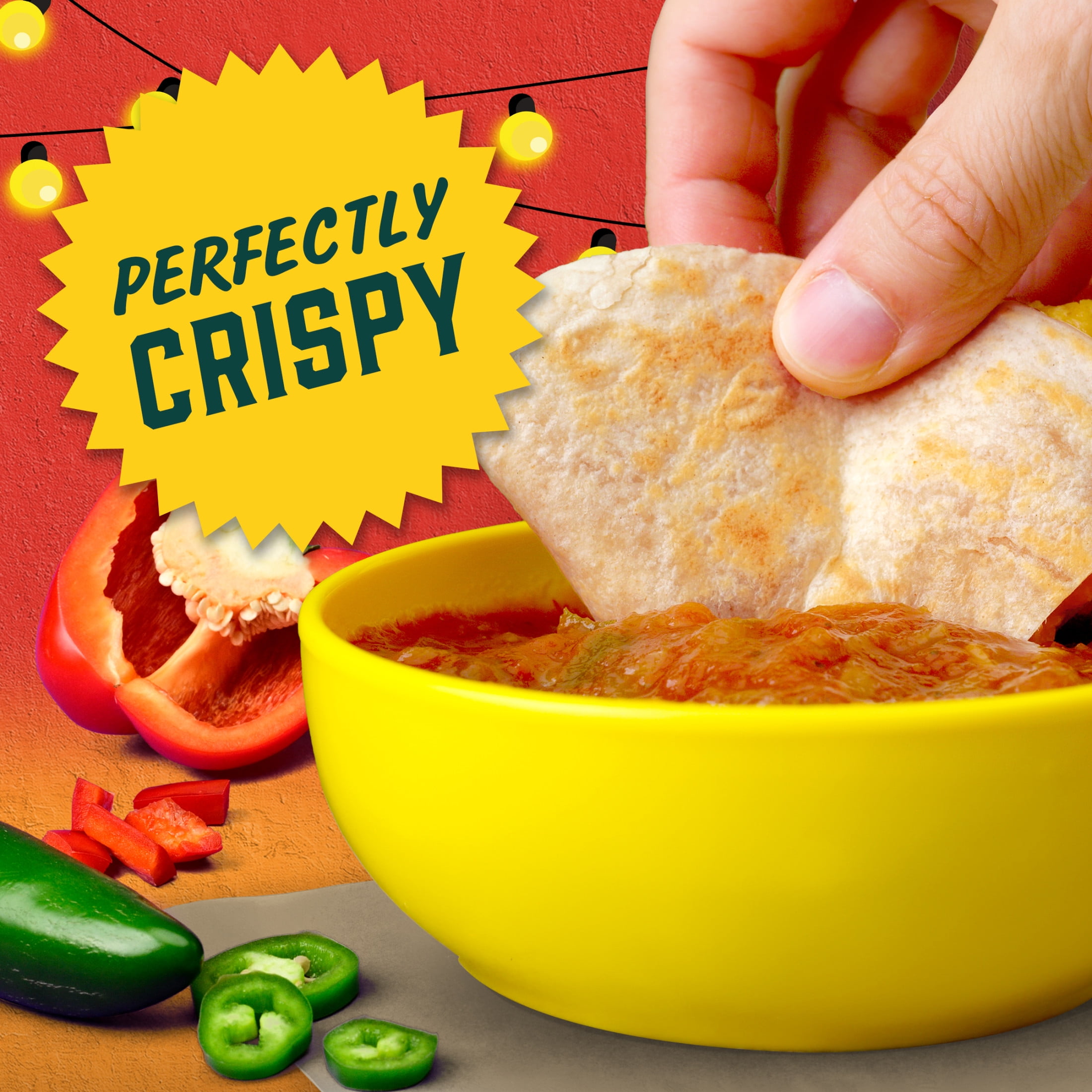 Delimex Char-Grilled Chicken Crispy Quesadillas, 8 oz box