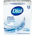 thumbnail image 1 of Dial Antibacterial Bar Soap, Refresh & Renew, White, 4 oz, 12 Bars, 1 of 9