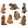 thumbnail image 4 of OUTOP Realistic Forest Animal Model Ornaments Simulation Marmot Action Figure Toys For Children Gifts Table Decoration, 4 of 8