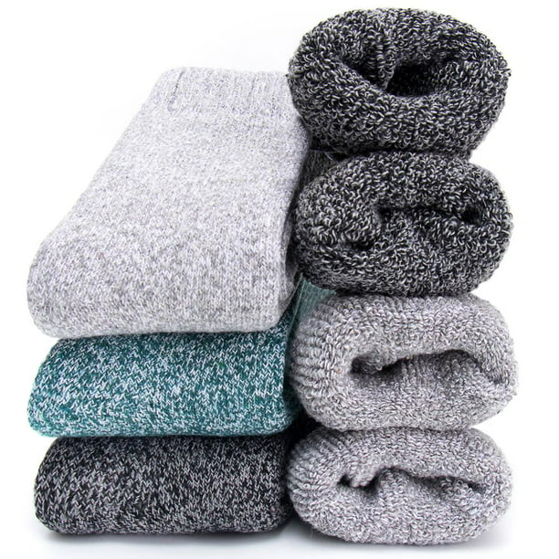 Yoicy Women's Extra Thick Wool Socks Heavy Thermal Winter Warm Crew ...
