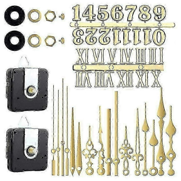 Clock Mechanism Silent Quartz Movement Machine Wall Hands Pointer Set compatible with Replacing Clock Replacement Parts