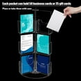 thumbnail image 4 of 18 Pocket Acrylic Pamphlet Holder, Rotating Clear Brochure Display Holder, Stand, 4 of 23