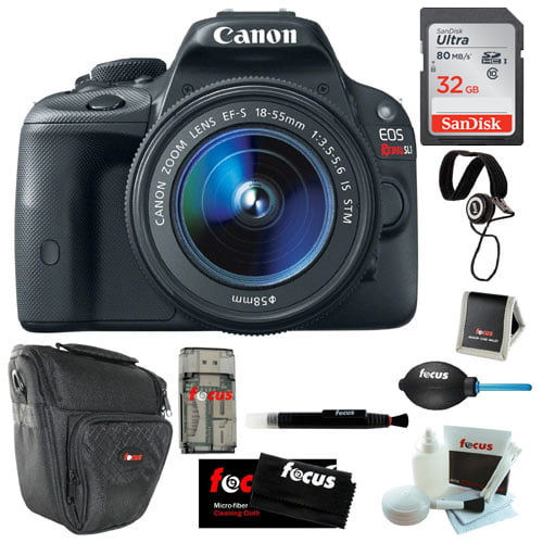canon eos rebel sl2 dslr camera with 18 55mm lens Canon eos rebel sl1 dslr camera with 18-55mm is stm lens and 32gb