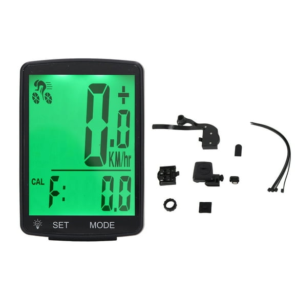 "YA100 A Wireless Bike Computer with 2.8" LCD Display - Speed, Cadence & Temperature Tracking - Waterproof Cycling GPS Alternative - Includes Dual Mounts & Auto Start/Stop Features"
(Character