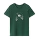 thumbnail image 1 of Camiseta para mujer verano cómoda clásica transpirable ropa manga corta Top Verde, 1 of 7