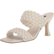 NINE WEST Womens Hasnot3 Heeled Sandal 10 Cream