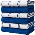 thumbnail image 4 of Bumble Premium Kitchen Hand Towels | 100% Cotton 16” x 26” | Absorbent Dish Cloths | 6 Pack (Blue), 4 of 6