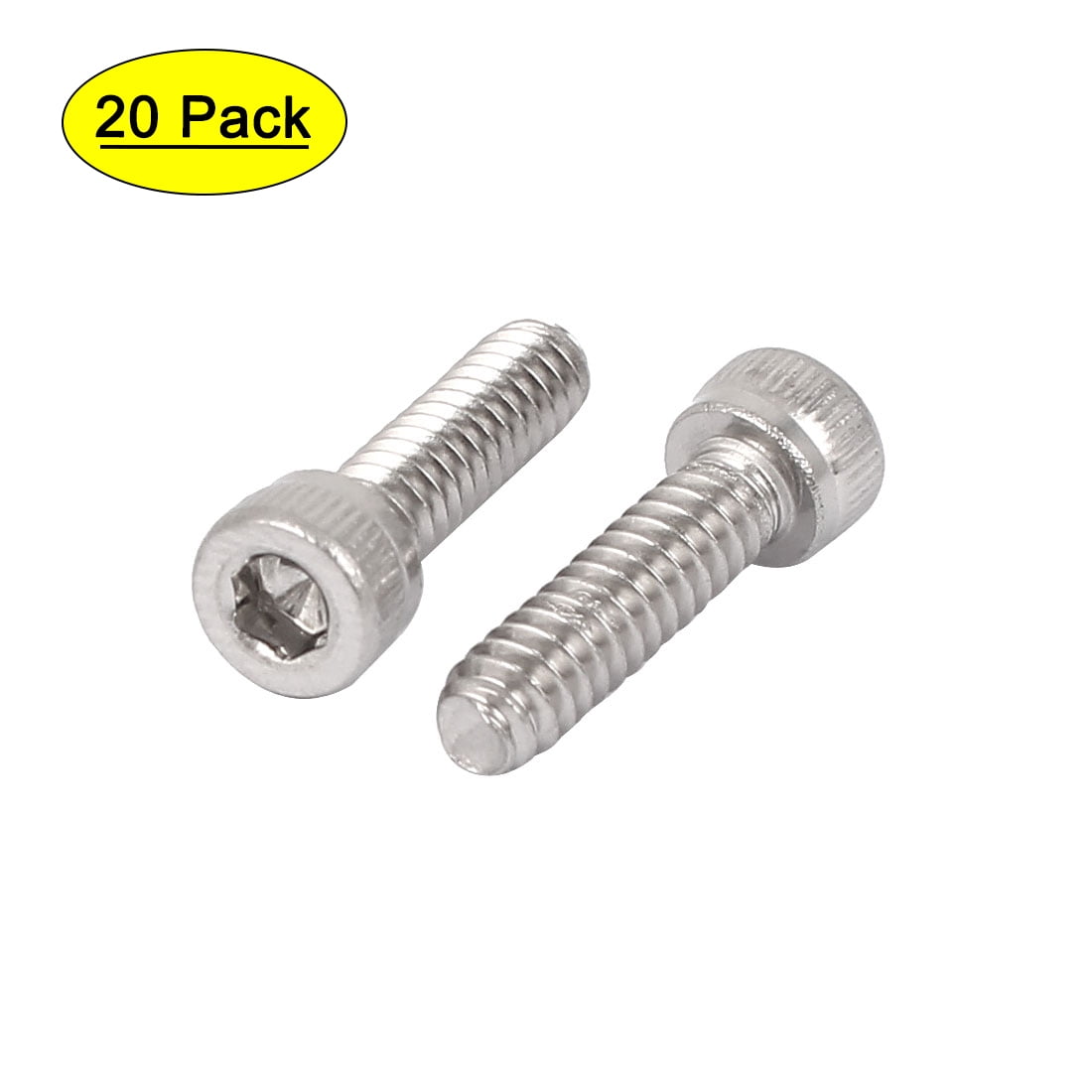 Uxcell 632 x 1/2" 304 Stainless Steel Cylindrical Head Hex Socket Cap