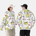thumbnail image 4 of Kdxio Happy Avocado Print Women Men Sun Protection UPF 50+ Jackets Zip Up Long Sleeve Hoodie Hiking Lightweight with Pockets, 4 of 7