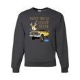 thumbnail image 1 of Wild Bobby, Driving Trucks and Taggin Bucks Retro Ford F150 Hunting, Cars and Trucks, Unisex Crewneck Graphic Sweatshirt, Heather Black, Large, 1 of 3